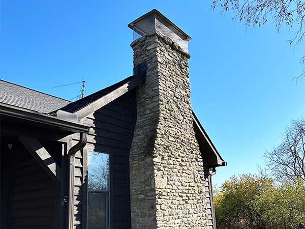 Stone Chimney Cap After Install Stone Chimney Cap After Install